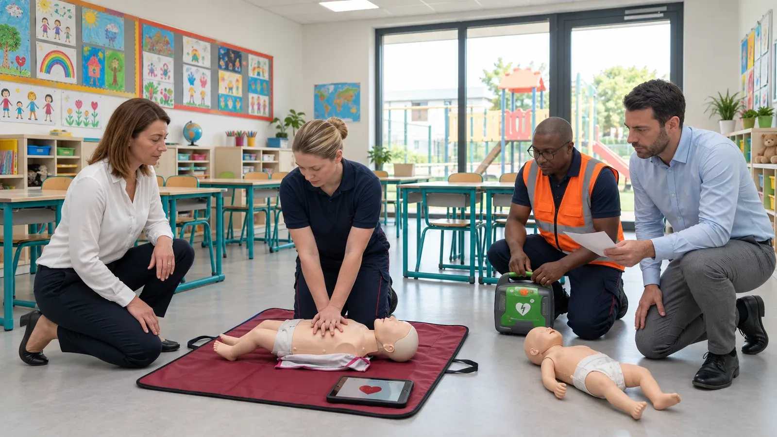 Illustration de la formation Initiation aux gestes de 1er secours pour les professionnels de la petite enfance - Initial -